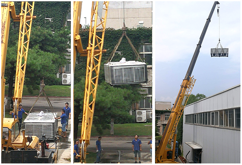 分體式風冷渦旋冷水機組安裝現場.png 分體式風冷渦旋冷水機組安裝現場.png