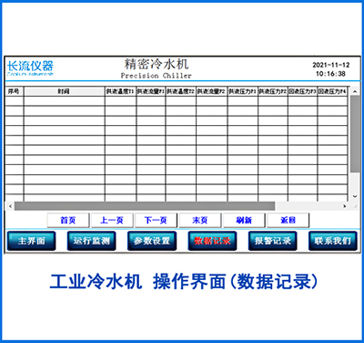 工業冷水機數據記錄